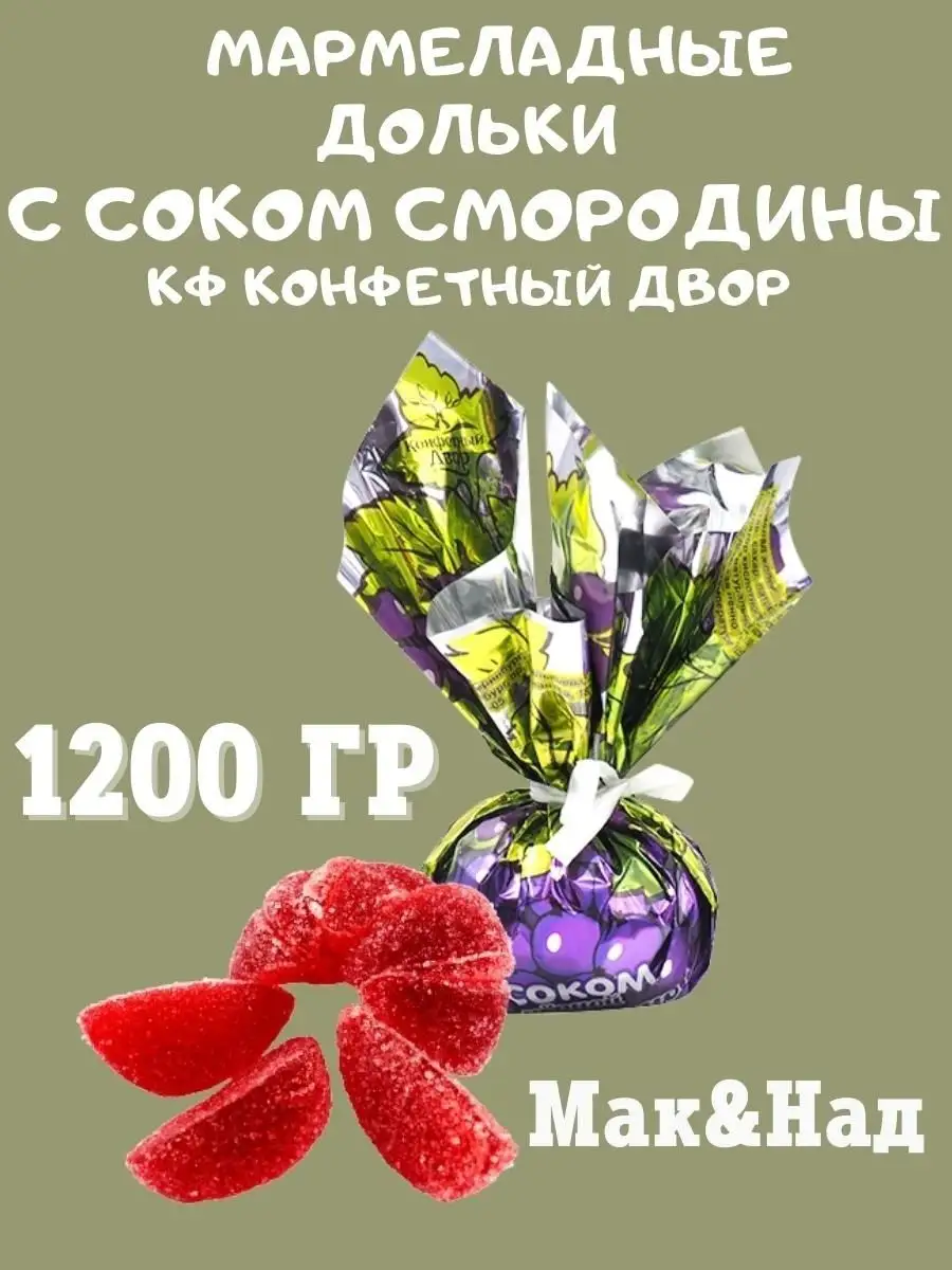 Мармелад с соком смородины,1200 гр