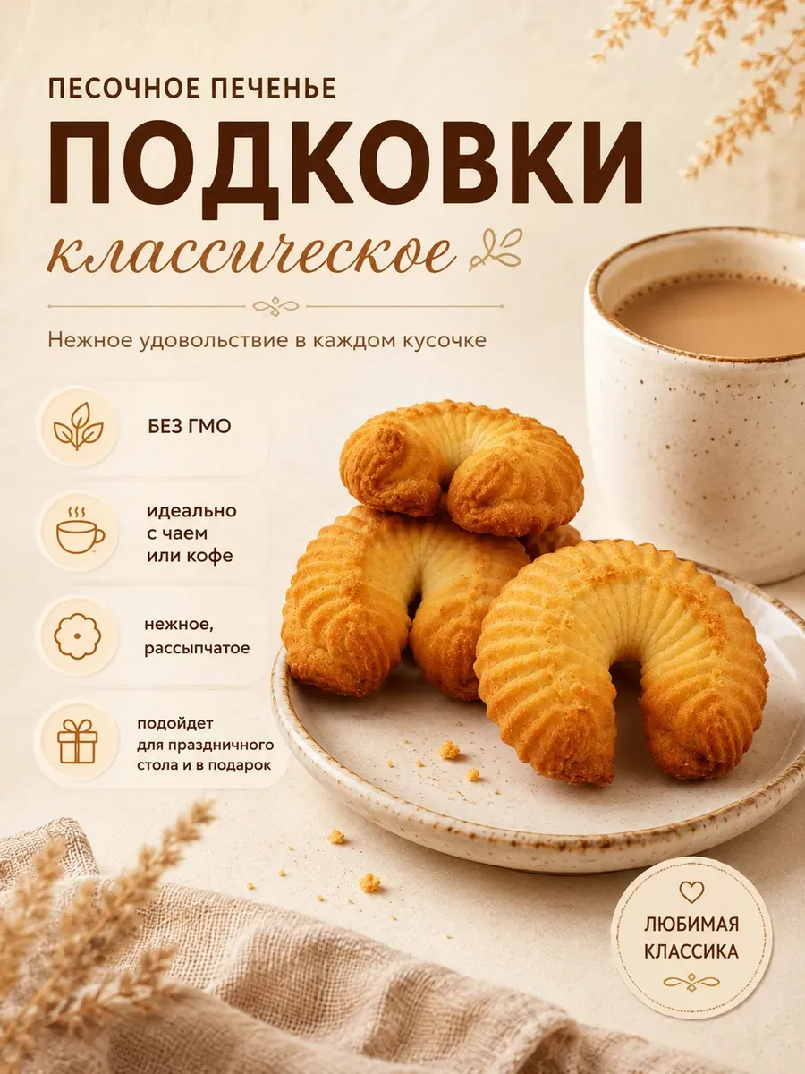 Печенье "Подковки",400гр